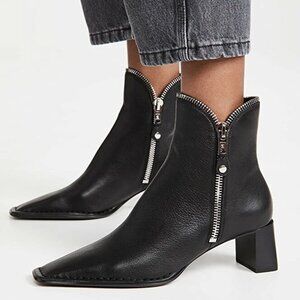 Alexander Wang Lane Low Booties Zipper Ankle